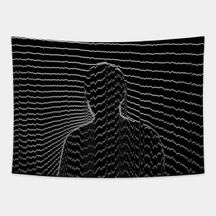 Darkly Silhouette // Dark x mysterious artwork Tapestry