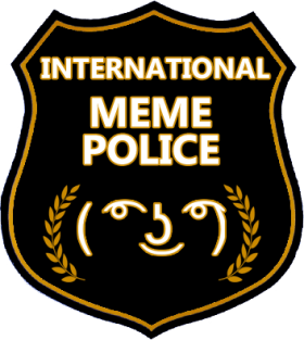 Meme Police Badge Magnet