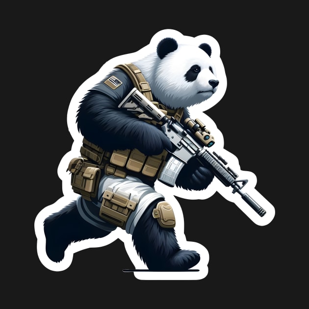 Tactical Panda by Rawlifegraphic