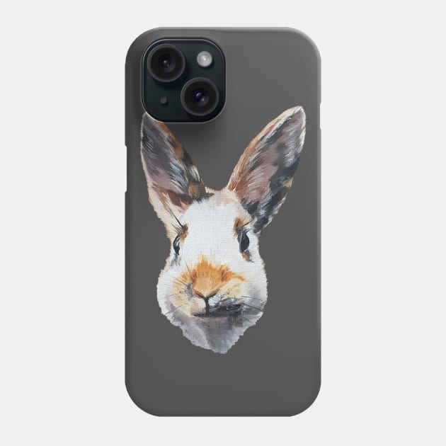 Booplesnoot - Rabbit painting (no background) Phone Case by EmilyBickell