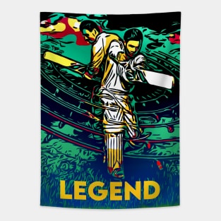 World Cup Cricket Batsman Passion P10 Tapestry