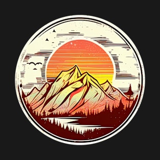 Mountain Range at Sunset T-Shirt