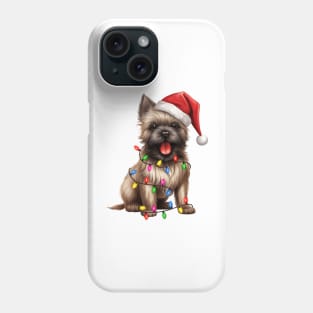 Christmas Cairn Terrier Phone Case