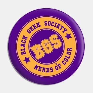 Black Geek Society - Bandwagon Colors Pin