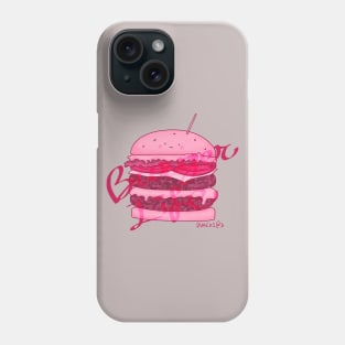 PINK Burger Life Phone Case