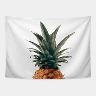 Tilted Pineapple, Fruit for Thought Photo Vector Illustration Front and Back Tapestry