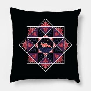 Evening Excursion Fox Pillow