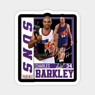 Charles Barkley The Chuck Basketball Legend Signature Vintage Graphic Retro Bootleg Style Magnet