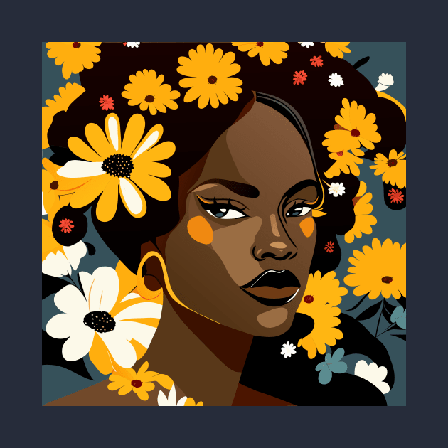 Daisy lady portrait by Lilbangdesigns