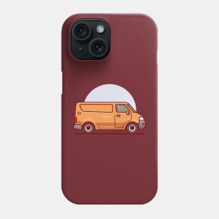 Delivery Car Cargo Cartoon Illustration Phone Case