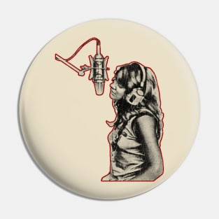 Retro Linda Ronstadt Pin