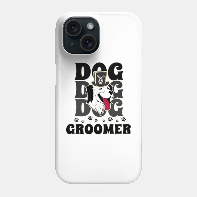 Funny Dog Groomer Phone Case by baskonero Shop