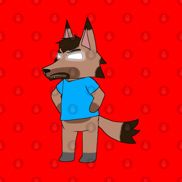 Herobrine Wolf Villager by HuskyWerewolf