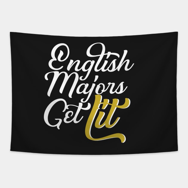 English Majors Gelt Lit Tapestry by Eugenex