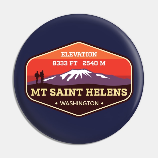 Mt. St. Helens Washington - Mountain Climbing Badge Pin by TGKelly