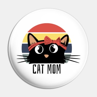 Cute cat mom Pin