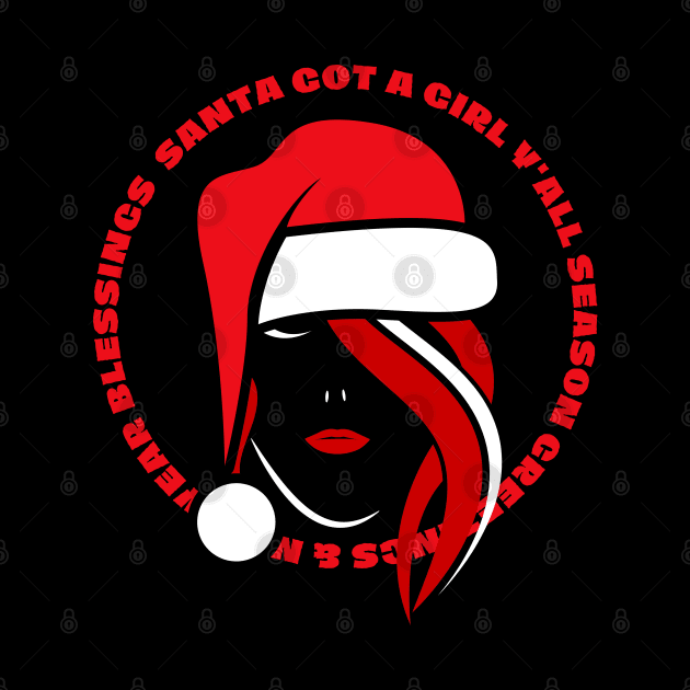 Lady In Santa Hat by GraphXFashions