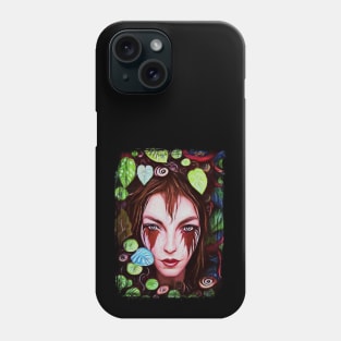 Floral Witch Girl Phone Case