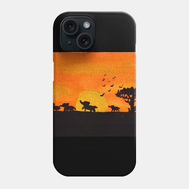 Irrelephant Sunset Phone Case by Art Island