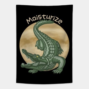 Crocodile Reminds Us To Moisturize Tapestry