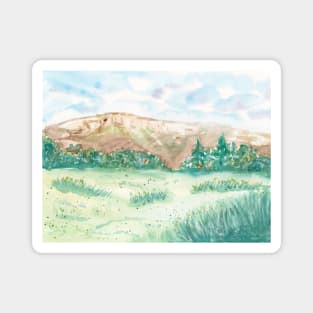 Watercolor Mountain Magnet