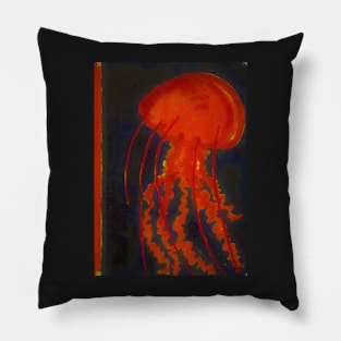 Red Jellyfish Slap Pillow