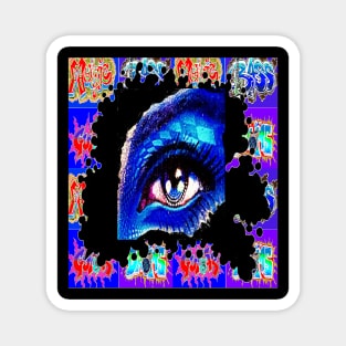 beautiful Eye Street Graffiti Magnet