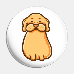 Yellow cute dog Pin