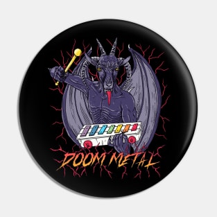 Doom Metal Pin