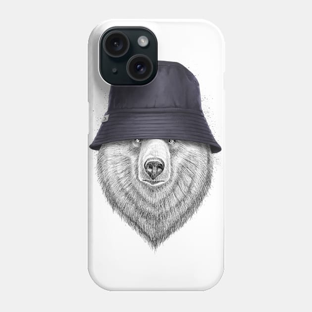 Bear in hat Phone Case by NikKor