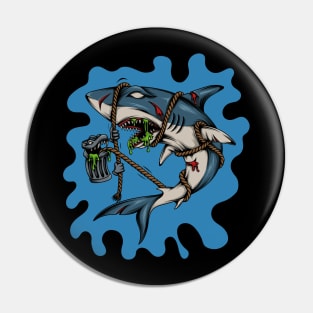 Shark are not free Pin