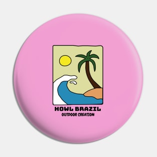 Surf Summer Beach Pin