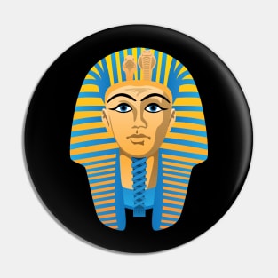 Egyptian Golden Pharaoh Burial Mask Pin