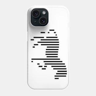 Black lines zebra Phone Case