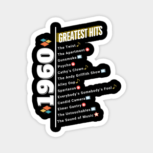 1960 Time Capsule Era - Front & Back - Retro Pop Culture Magnet