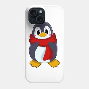 Penguin with Scarf Phone Case