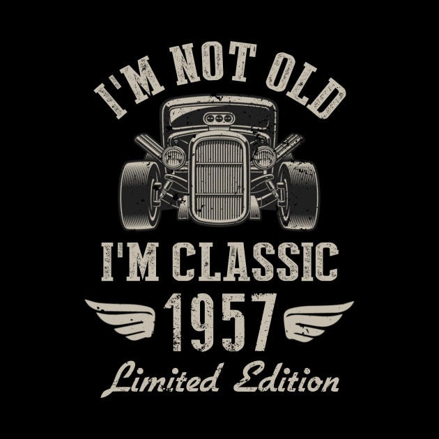 I'm Classic Car 65th Birthday Gift 65 Years Old Born In 1957 by Penda