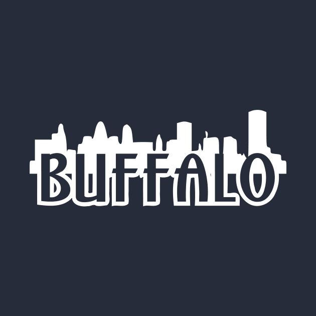 Buffalo New York Skyline by LaurenElin