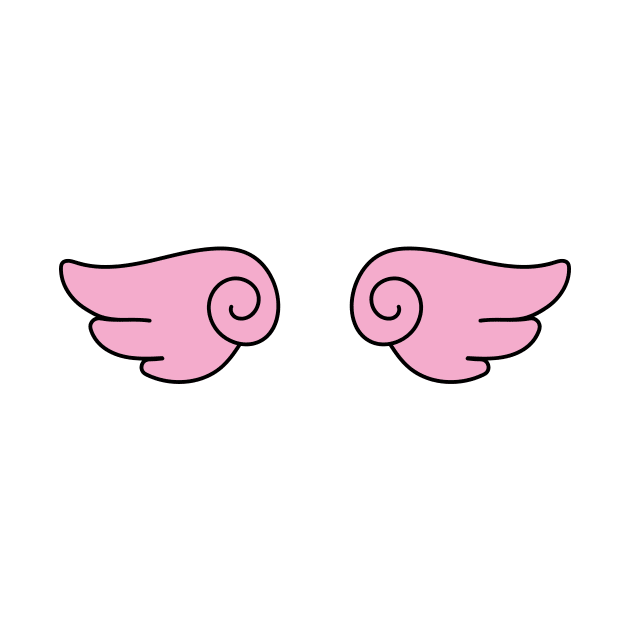 Pink Anime Angel Wings by sins0mnia