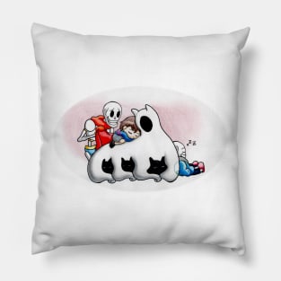 Undertale nap with friends Pillow