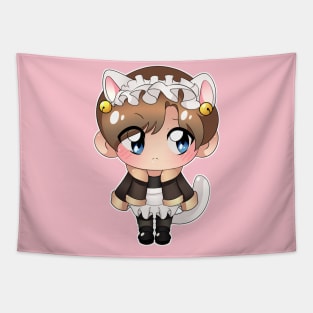 Leon is a cat maid Tapestry