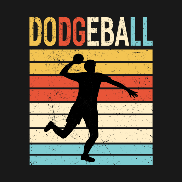 Dodgeball Player Vintage by Hensen V parkes