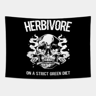 Herbivore On A Strict Green Diet  Skeleton Weed Vegan Tapestry