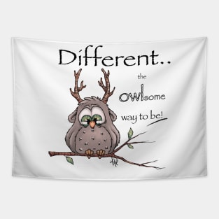 Different is the owlsome way to be. Tapestry