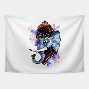 Elephant Colonel Tapestry