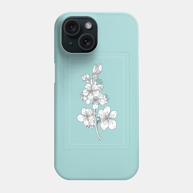 Flower branch Phone Case by norakamuy