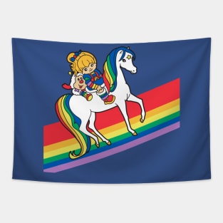 Rainbow Brite and Friends - Retro 80s Cartoon Design Tapestry