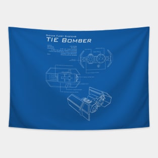 TIE Bomber Blueprint Tapestry