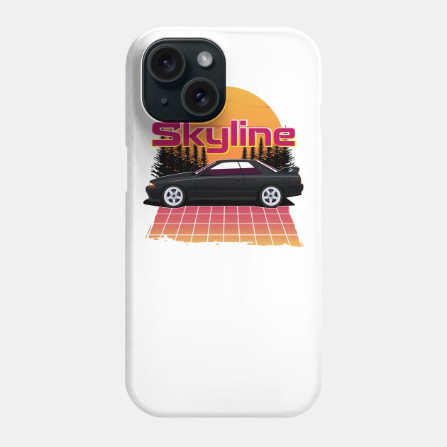 gtr Skyline 1990 Phone Case by masjestudio