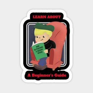 Funny satanic ritual beginners guide Magnet